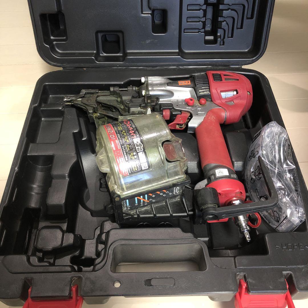 MAX エア釘打機 HN-65N2(D) ケース付き