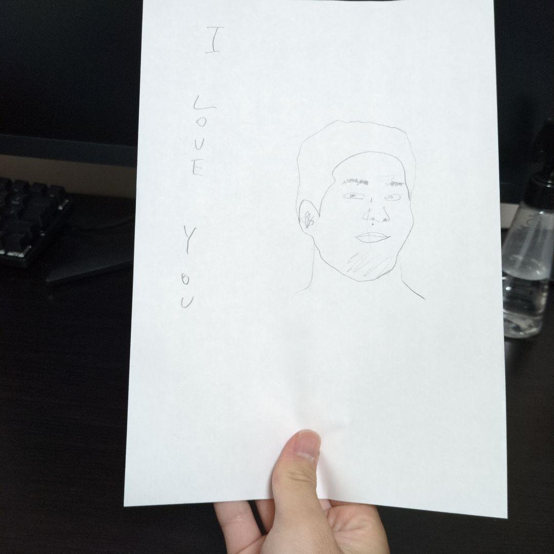 例のあの人の似顔絵（似てない）