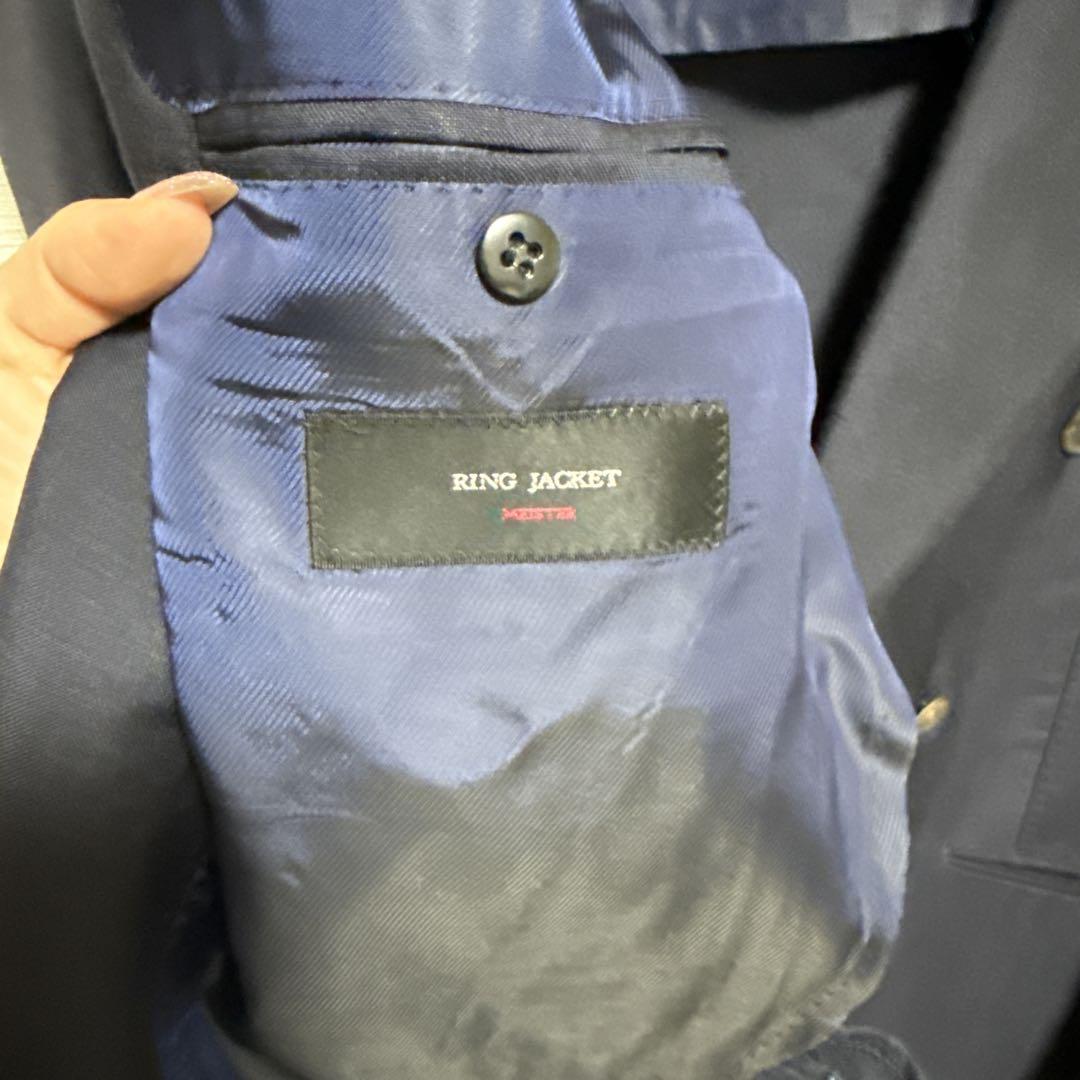 RING JACKET ネイビー ダブルブレストジャケット