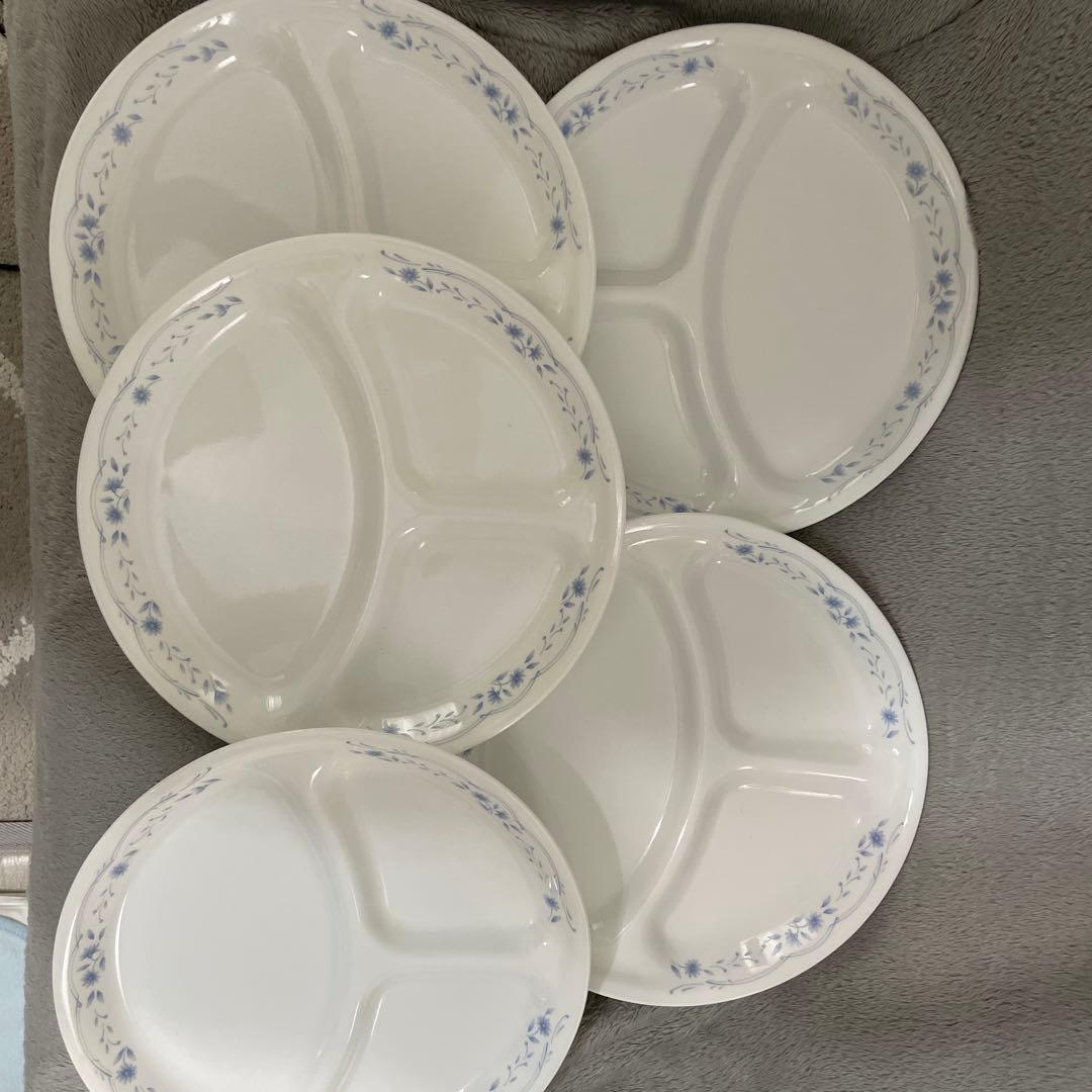 CORELLE ランチプレート皿 5枚セット コレール ランチプレート 仕切り