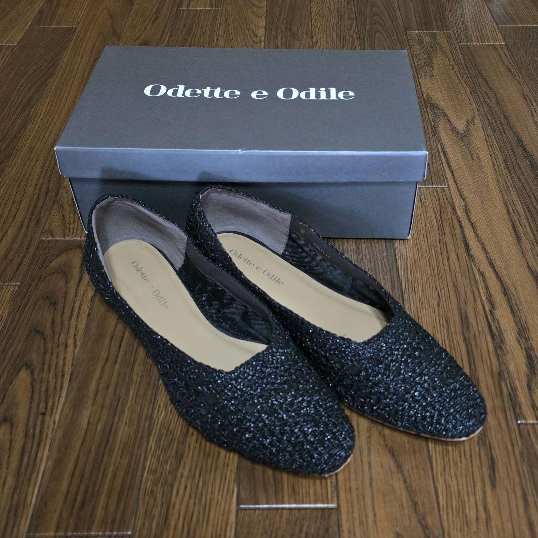 美品】オデットエオディール メッシュフラットシューズ - メルカリ