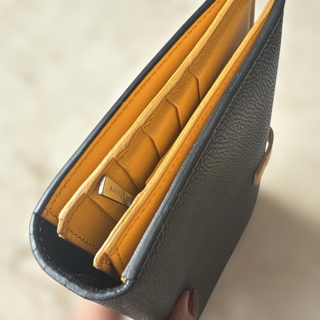 CELINE セリーヌ レザー 二つ折り長財布