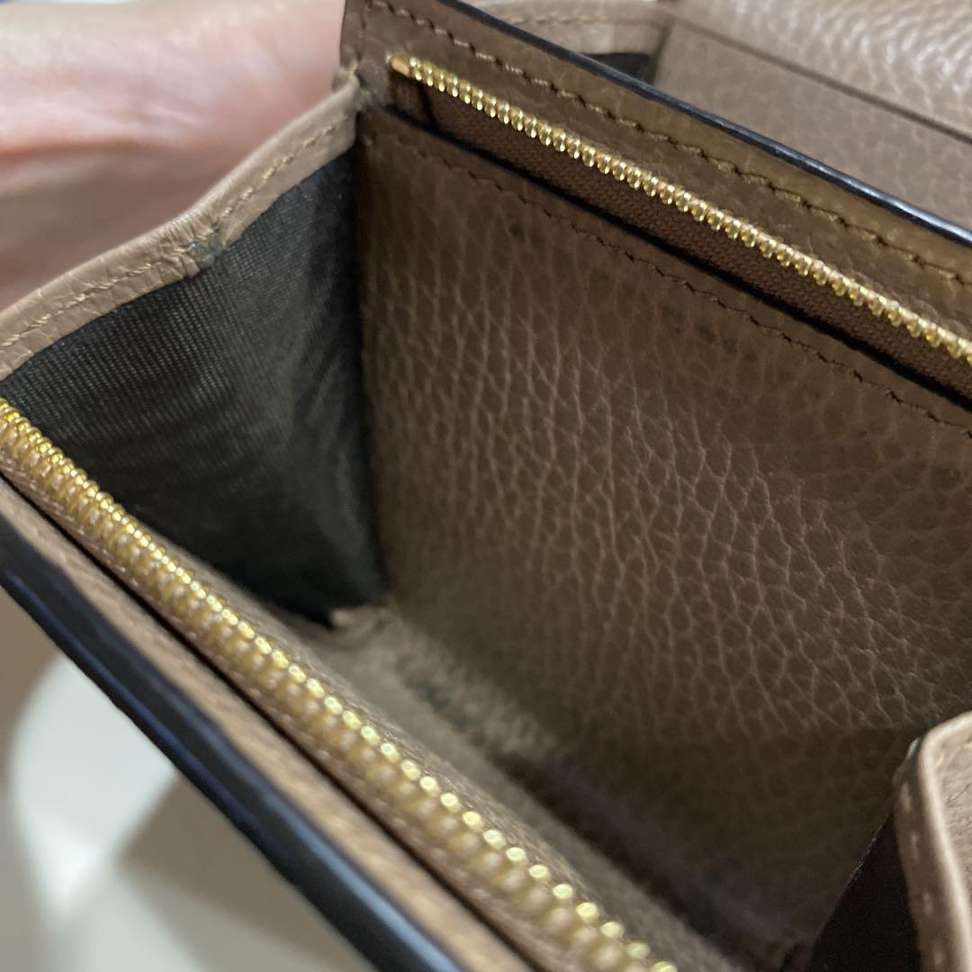 GUCCI 二つ折り財布 ピンク GGパターン