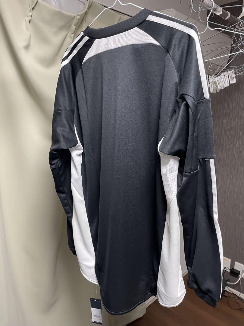 adidas 長袖ウェア 黒/白 日本製