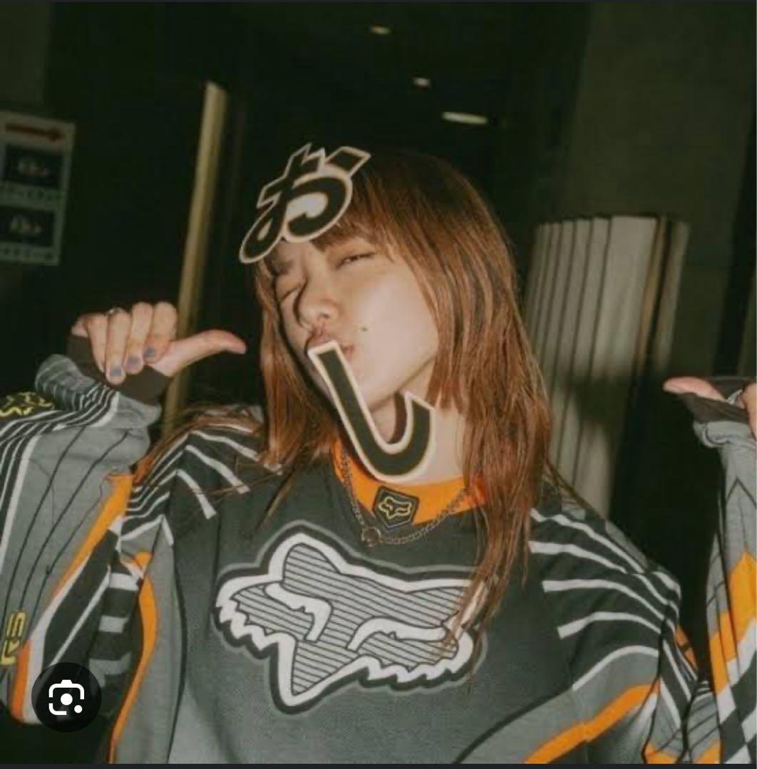 90s usa FOX モトクロスシャツ Lサイズ goodデザイン
