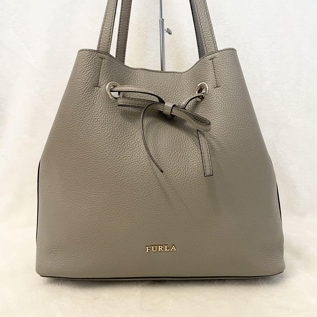 FURLAフルラ コスタンザ ハンドバッグ トートバッグ グレージュ