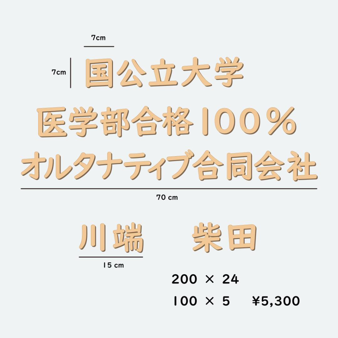 【次回発送5/13〜様】お名前オーダーレターバナー 22cm 木製 名入れ