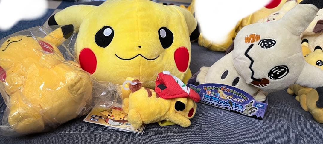 ポケモン　ぬいぐるみ　ティッシュカバー　ピカチュウ　ミミッキュ