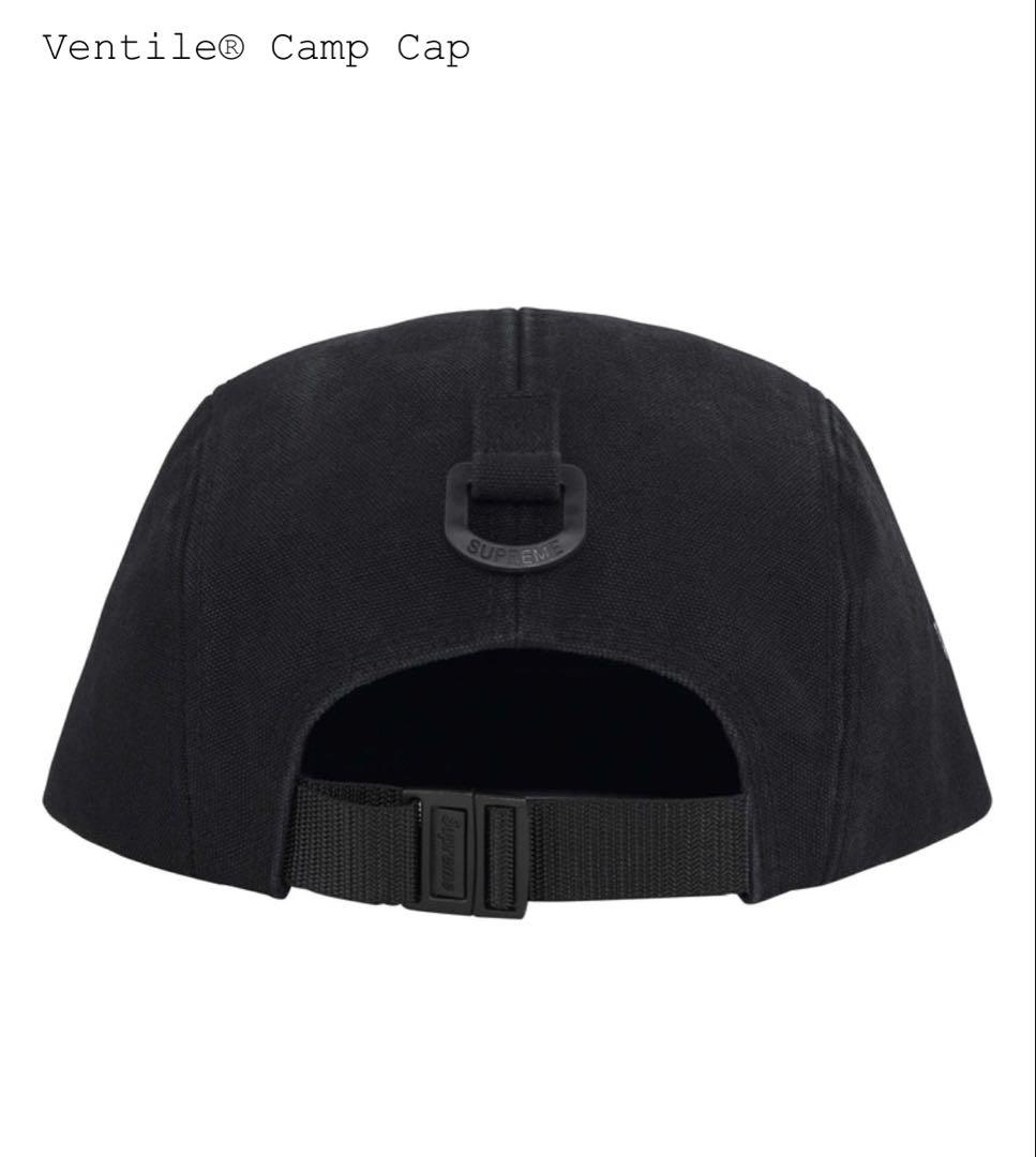 帽子 supreme Ventile Camp Cap Black