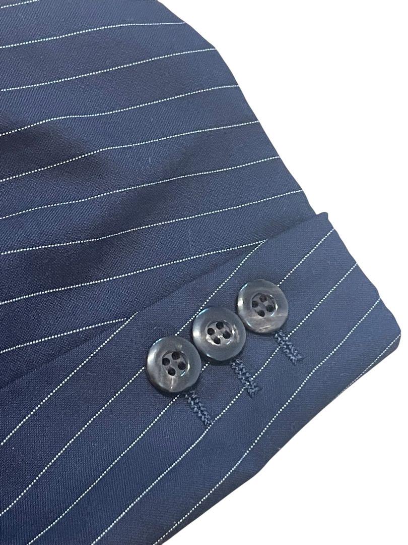 Ermenegildo Zegna ネイビー ストライプ テーラードジャケット
