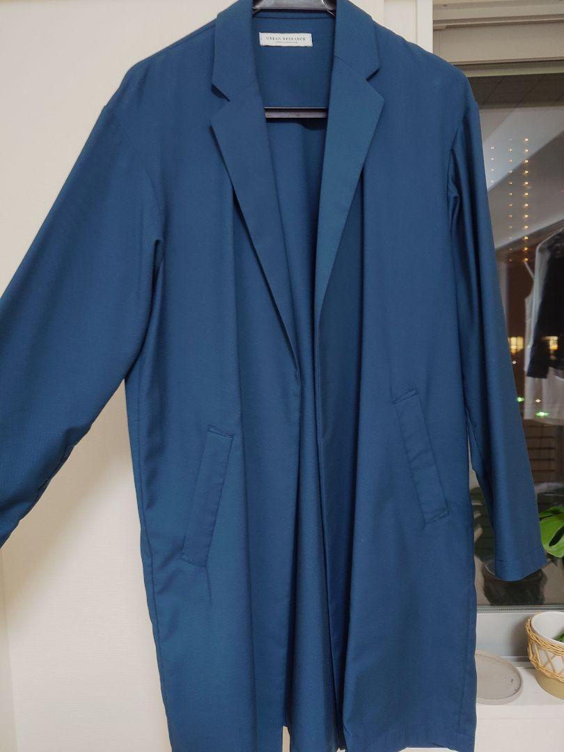 【美品】URBAN RESEARCH　深緑薄手コート