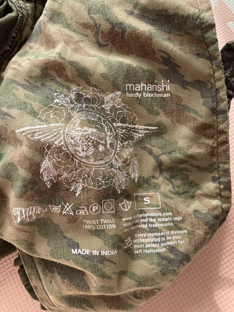 マハリシ　maharishi 刺繍デザインカーゴパンツ オリーブ　ミリタリー