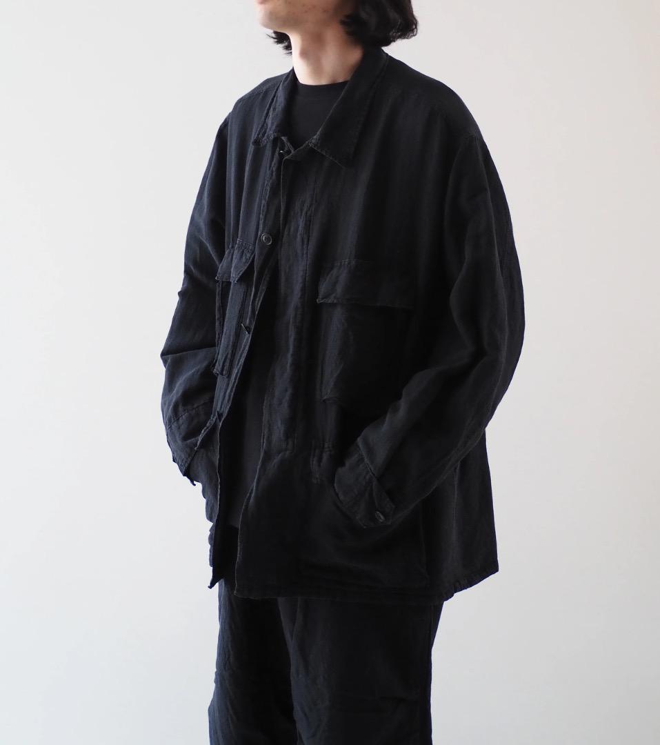 COMOLIコモリフェードブラック B.D.U ジャケット 25SS サイズ3