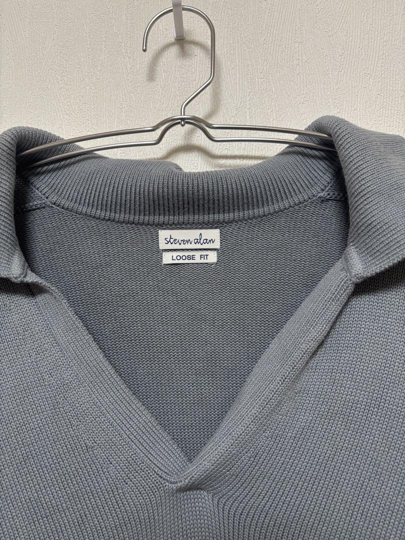 ✨美品✨Steven Alanスキッパーニットポロシャツ ルーズフィットMサイズ