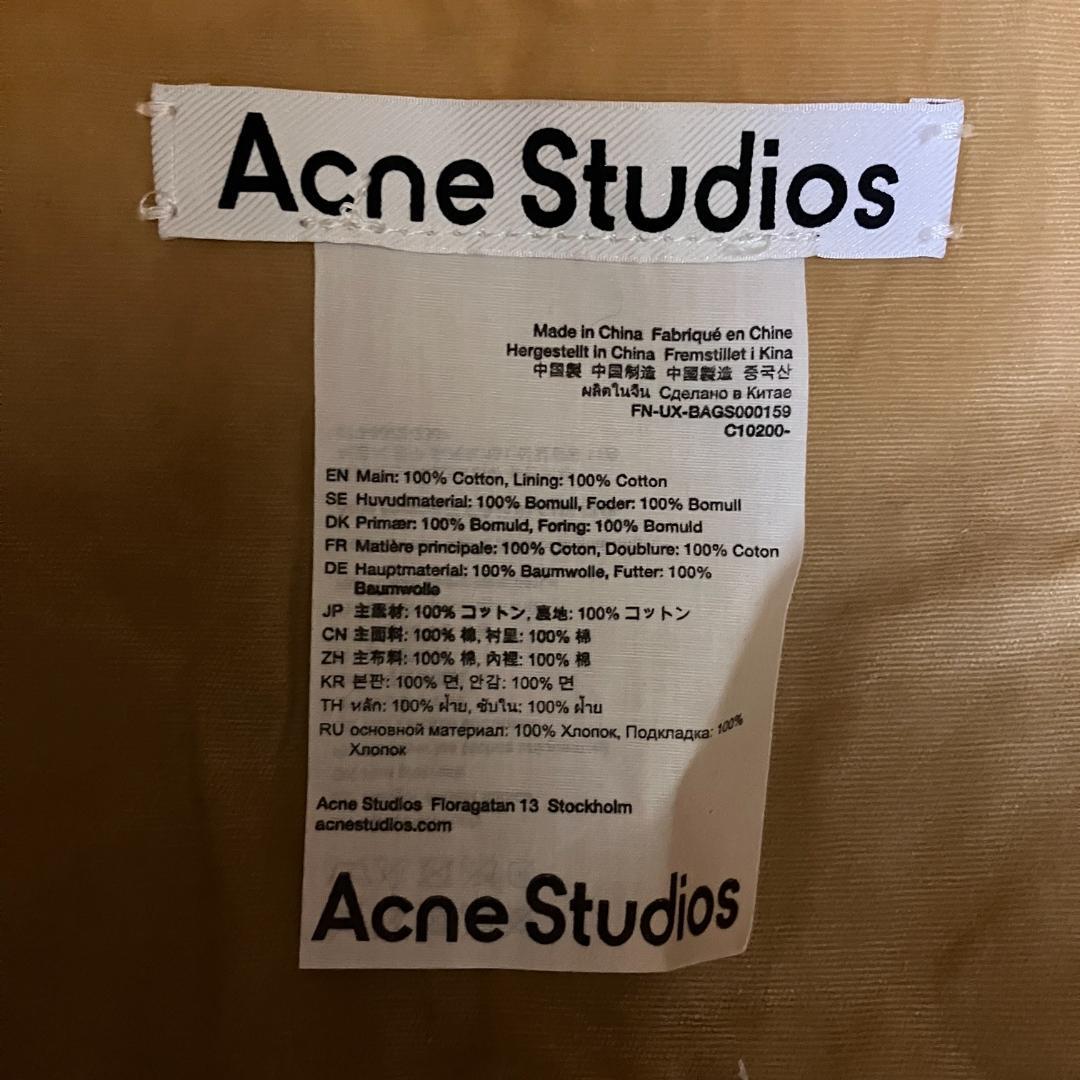新品 24aw Acne Studios ワックス加工トートバッグ 17544