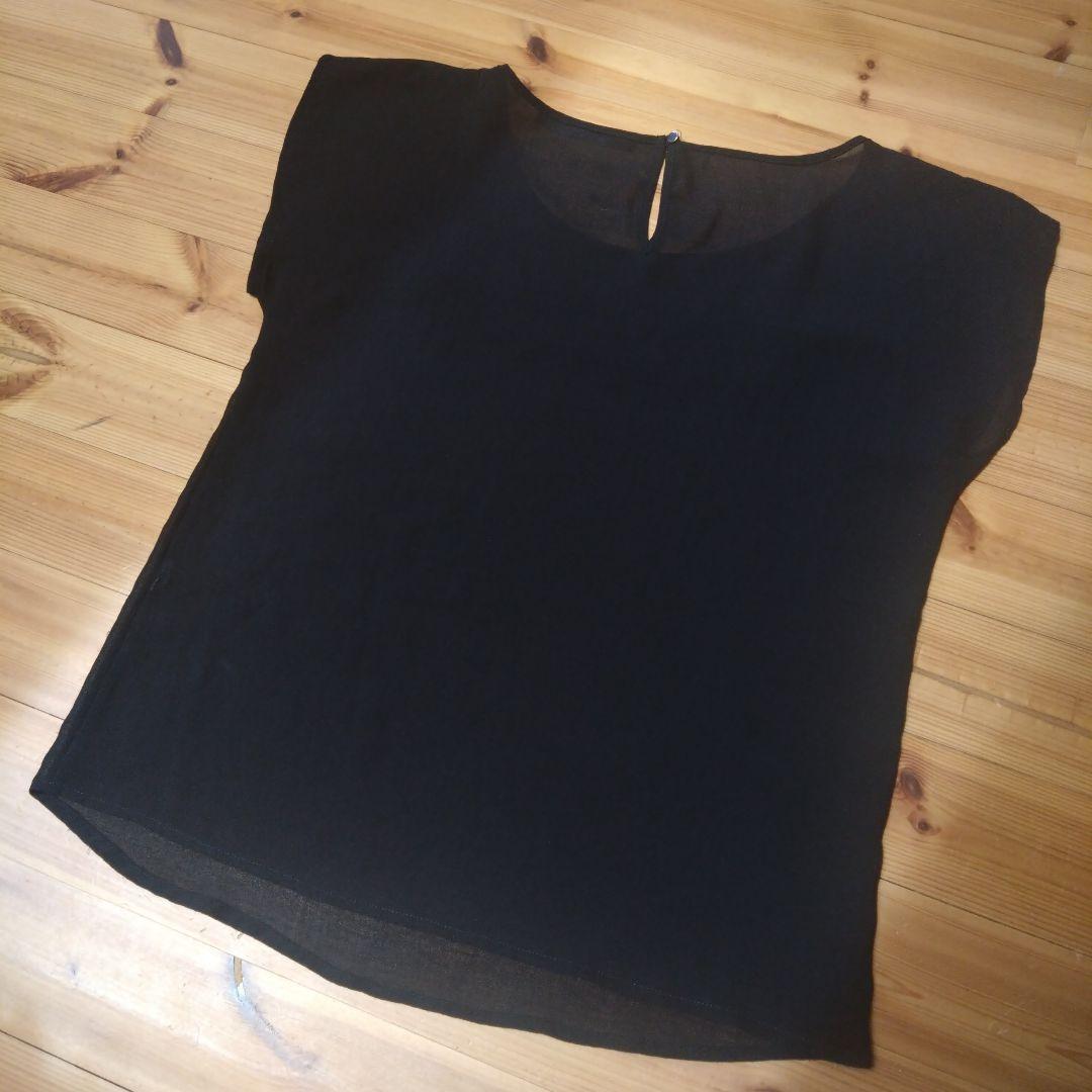 ZARA BASIC ブラック ノースリーブ M - メルカリ