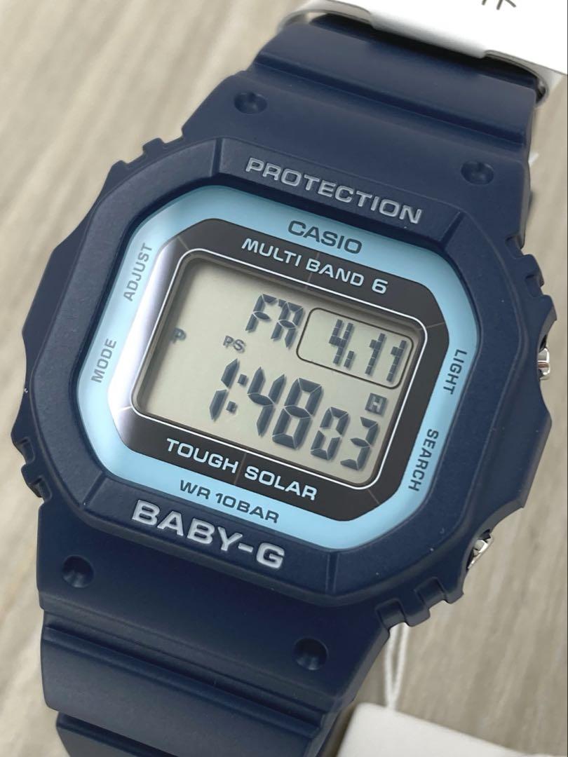 BABY-G レディース 電波時計 ネイビー BGD-5650-2JF 《新品》