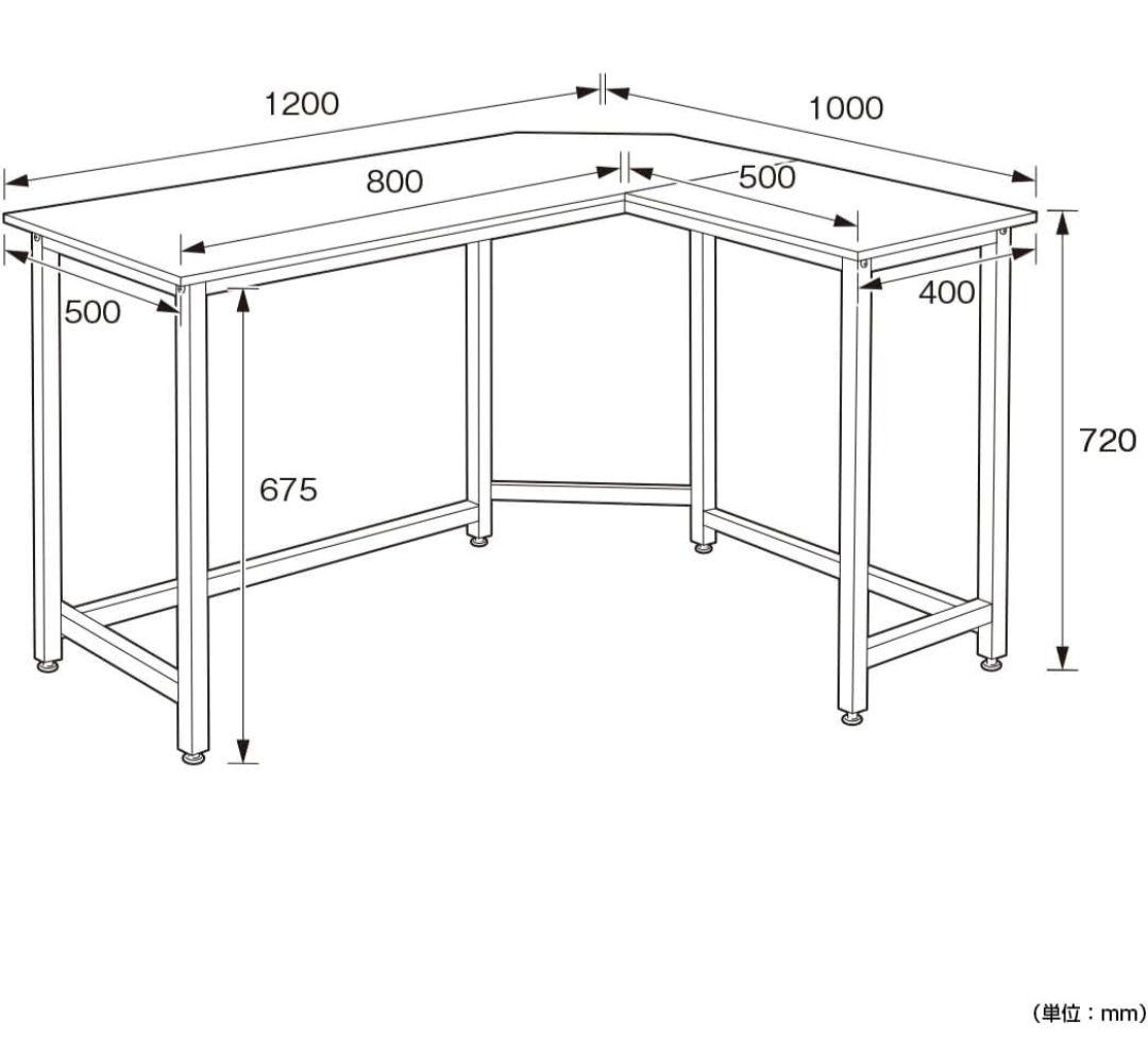 パソコンデスク ウォールナット目立った傷や汚れなし