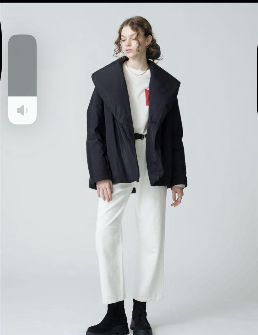 ジャケット・アウター Silk Polyester Shawl Collar Down Coat