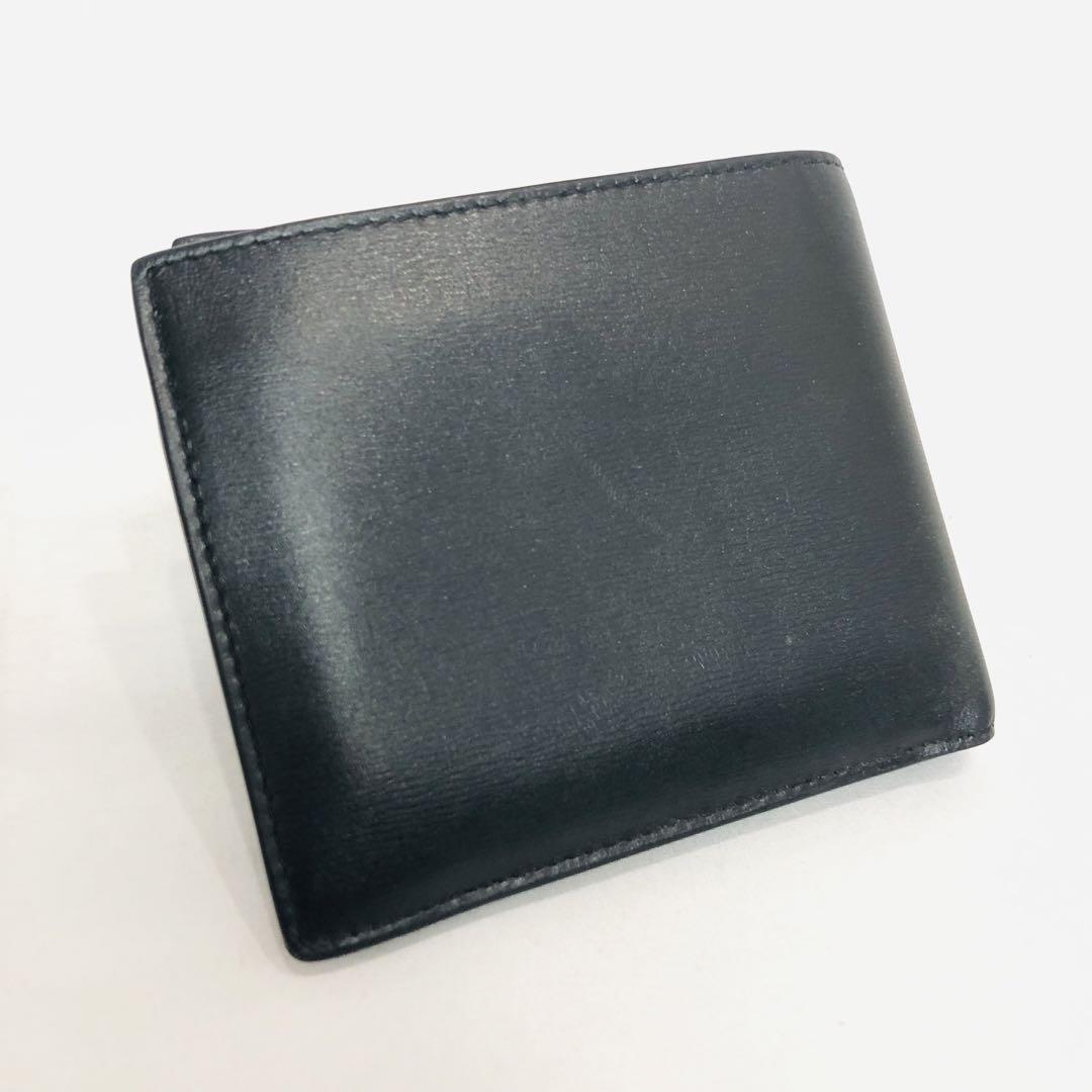 サンローラン カサンドラ 二つ折り レザー 財布 ウォレット 黒 画像3