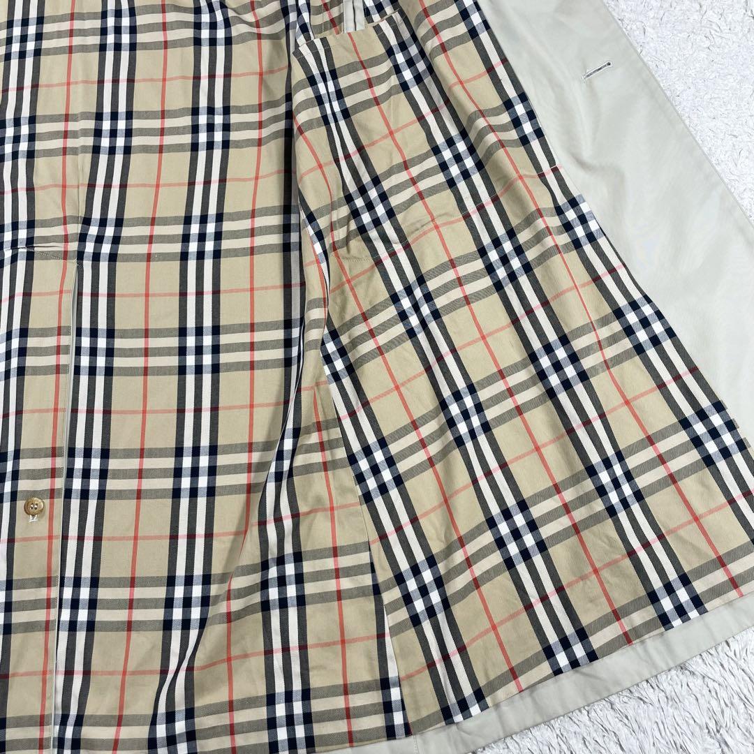 ✨美品 バーバリー トレンチコート マキシ丈 117cm 白タグ M