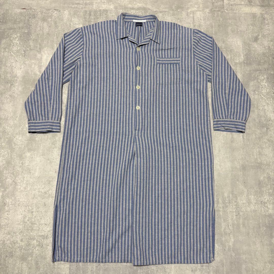 70s SCHIESSER 開襟 グランパシャツ Euro VintageXL LL VINTAGE