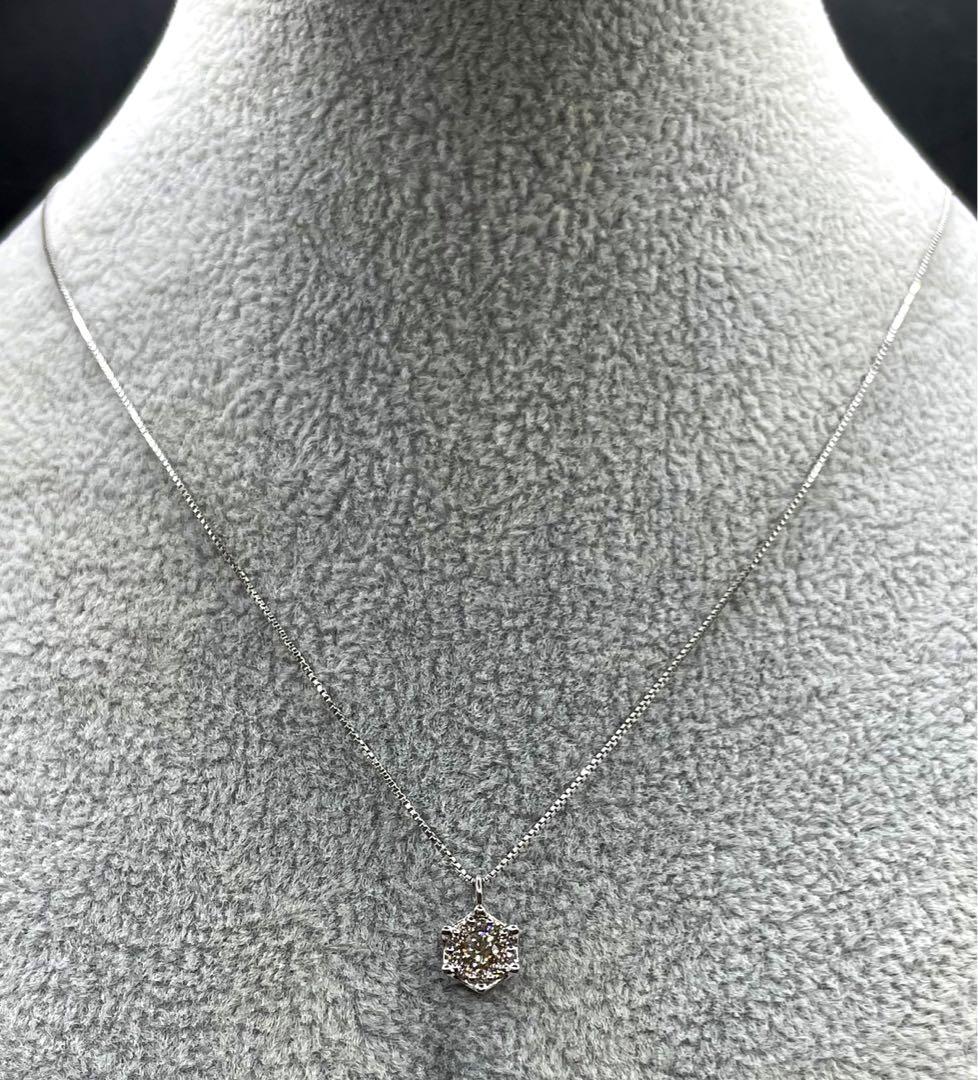 JQ48★高級BLOOM ダイヤモンド0.31ct プラチナ ペンダントヘッド 画像7