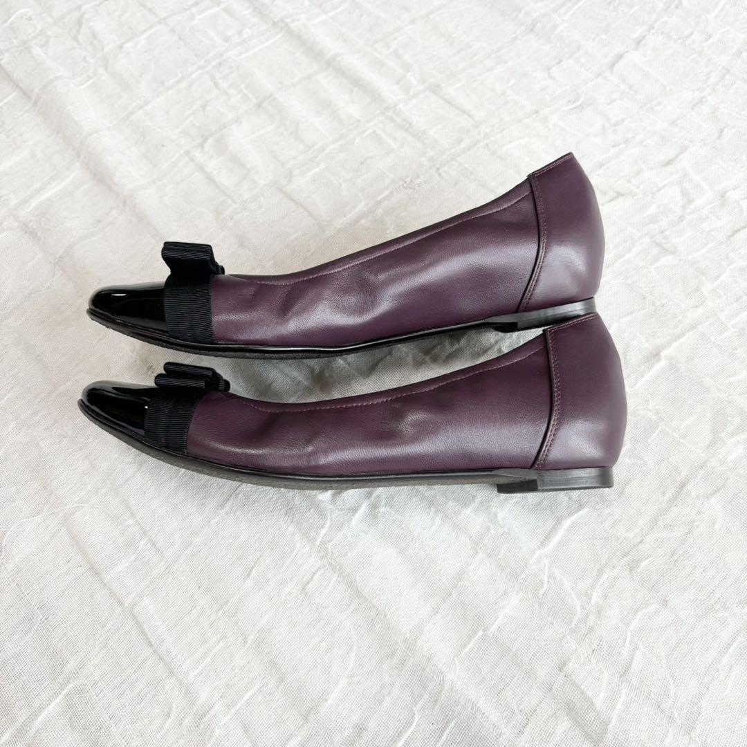 【1度着用のみ美品】 ダイアナ  パンプス フラットシューズ リボン