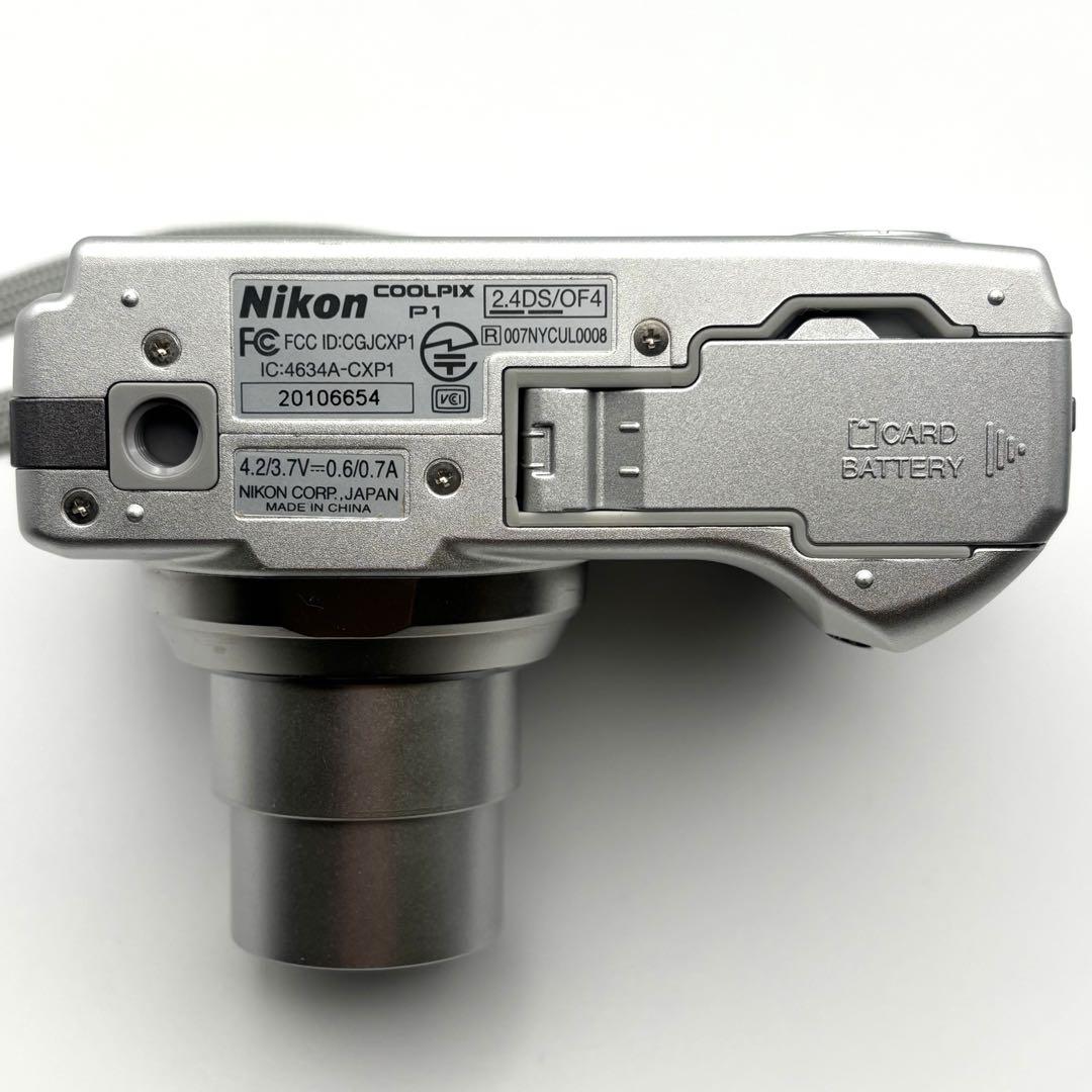Nikon COOLPIX P1 シルバー 新品バッテリー付 Nikon COOLPIX P1 シルバー 新品バッテリー付 - メルカリ