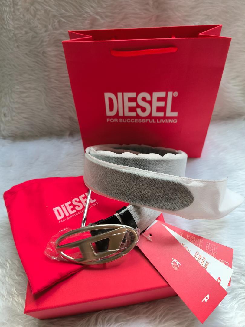 DIESEL ディーゼル ブラック レザーベルト サイズ 85