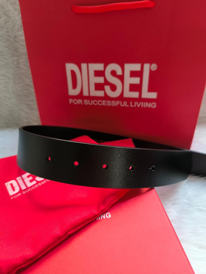 DIESEL ディーゼル ブラック レザーベルト サイズ 85