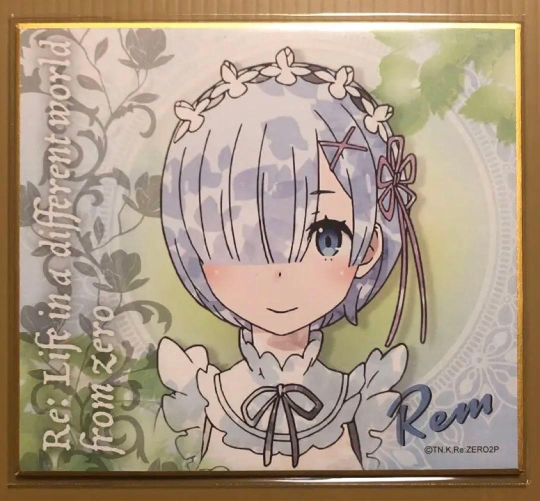 【直筆サイン色紙】Re:ゼロ レム マツセダイチ 宛名あり 額装済み 限定品 直筆サイン色紙】Re:ゼロ レム マツセダイチ 宛名あり 額装済み