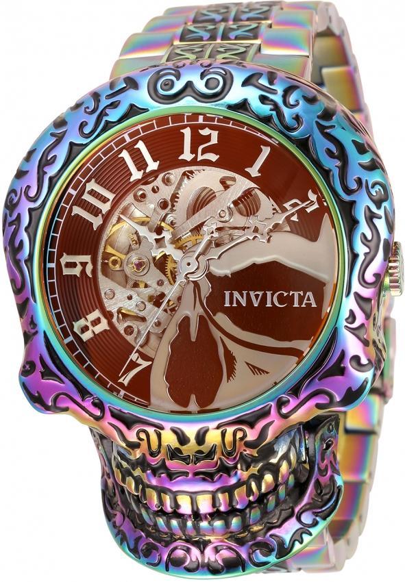 特価超激安 圧倒的ビジュアル INVICTA Artist 35110 EL1bk-m47679919880 自動巻き スカル SALE100%新品