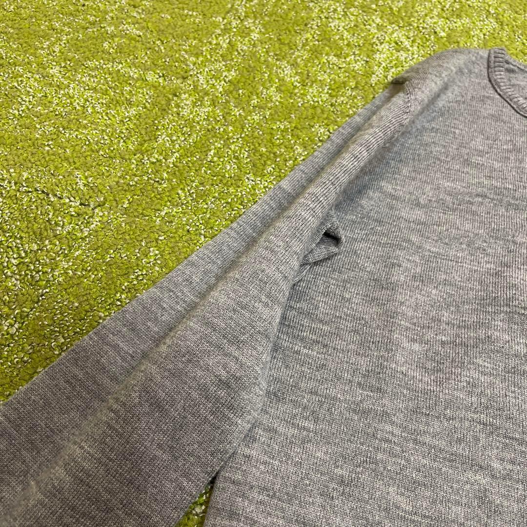 美品 Burberry BLUE LABEL カーディガン グレー クルーネック