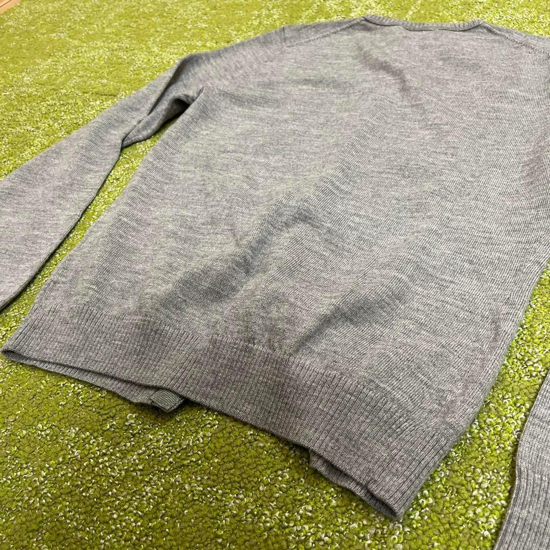 美品 Burberry BLUE LABEL カーディガン グレー クルーネック