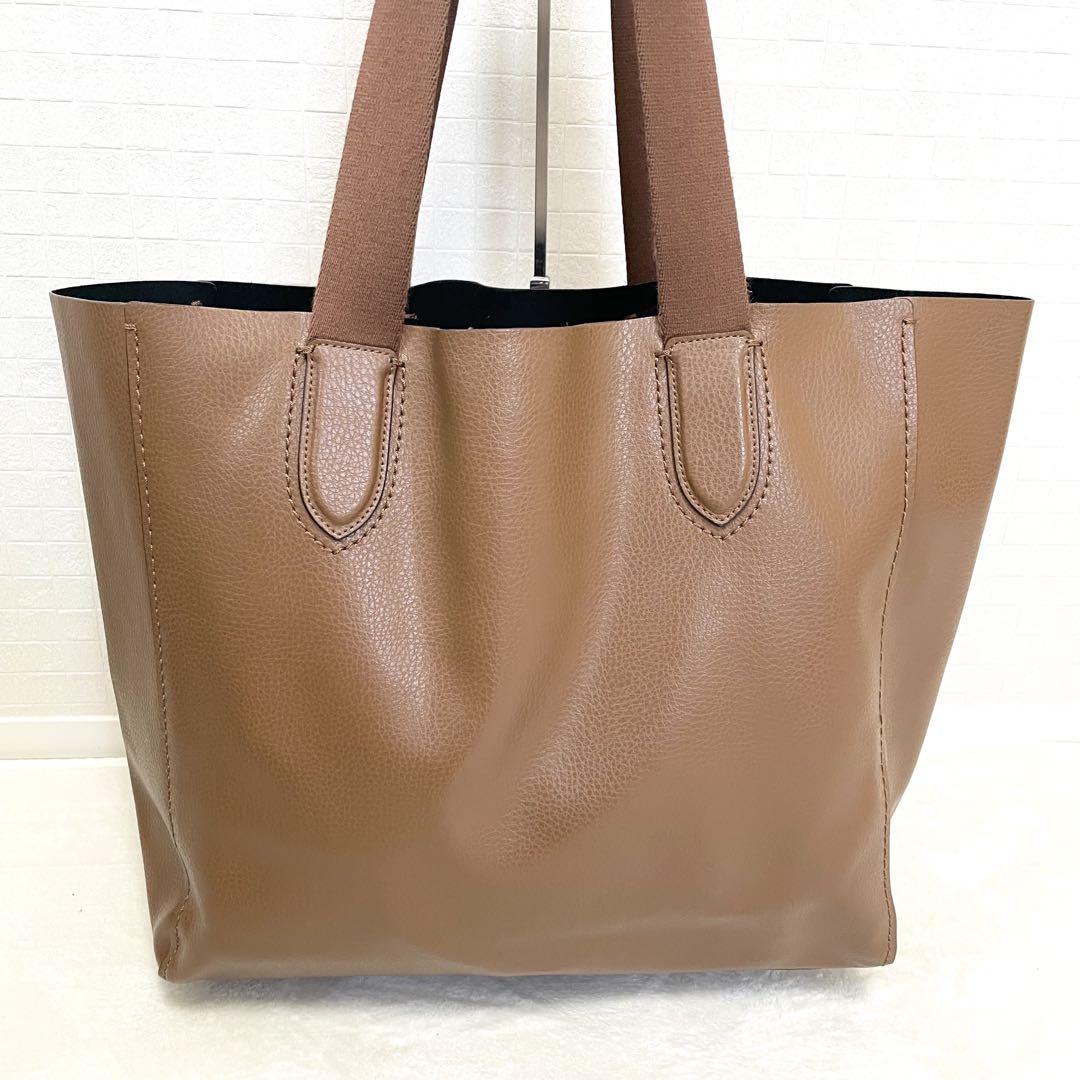 COACH コーチ ハンドバッグ キャメル ベージュ 大容量 鞄