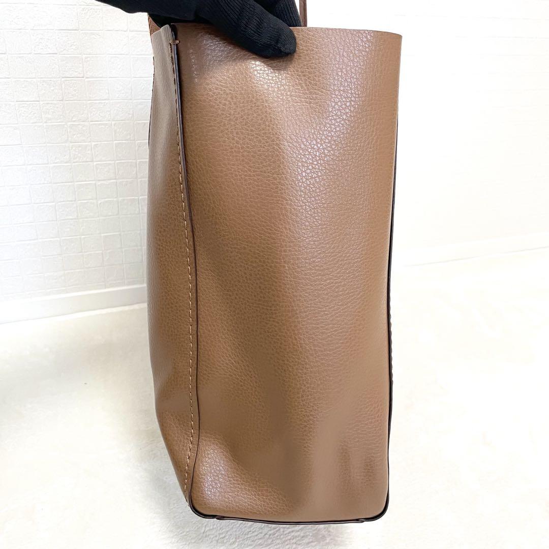 COACH コーチ ハンドバッグ キャメル ベージュ 大容量 鞄