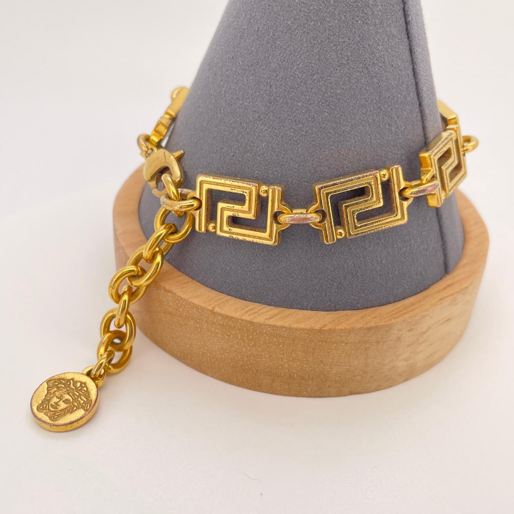 定価57,200円 VERSACE グレカ ブレスレット ゴールド メデューサ