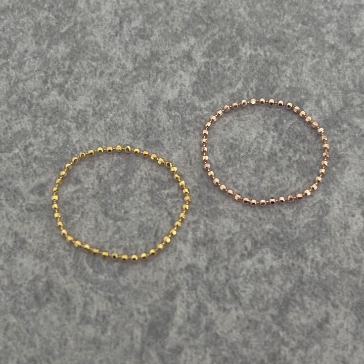 メルカリ 18k Au750 カッティングボールチェーンリング 6 700 中古や未使用のフリマ