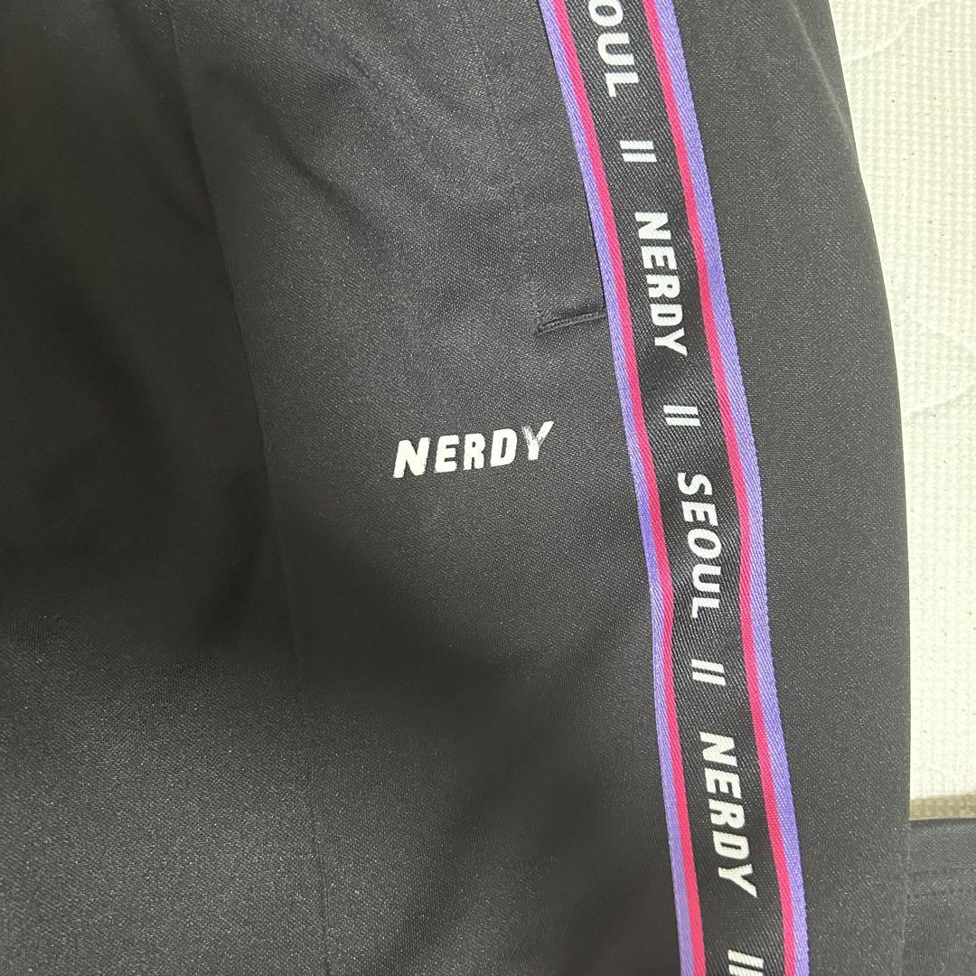 【NERDY】トラックジャケット ジャージ上下 ブラック 韓国※別売り可