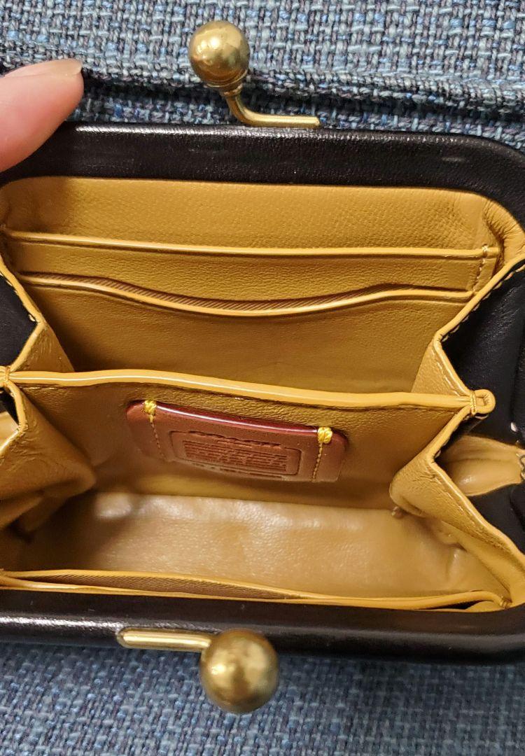 COACH】コーチ☆キスロックコインケース がま口 財布 ブラック