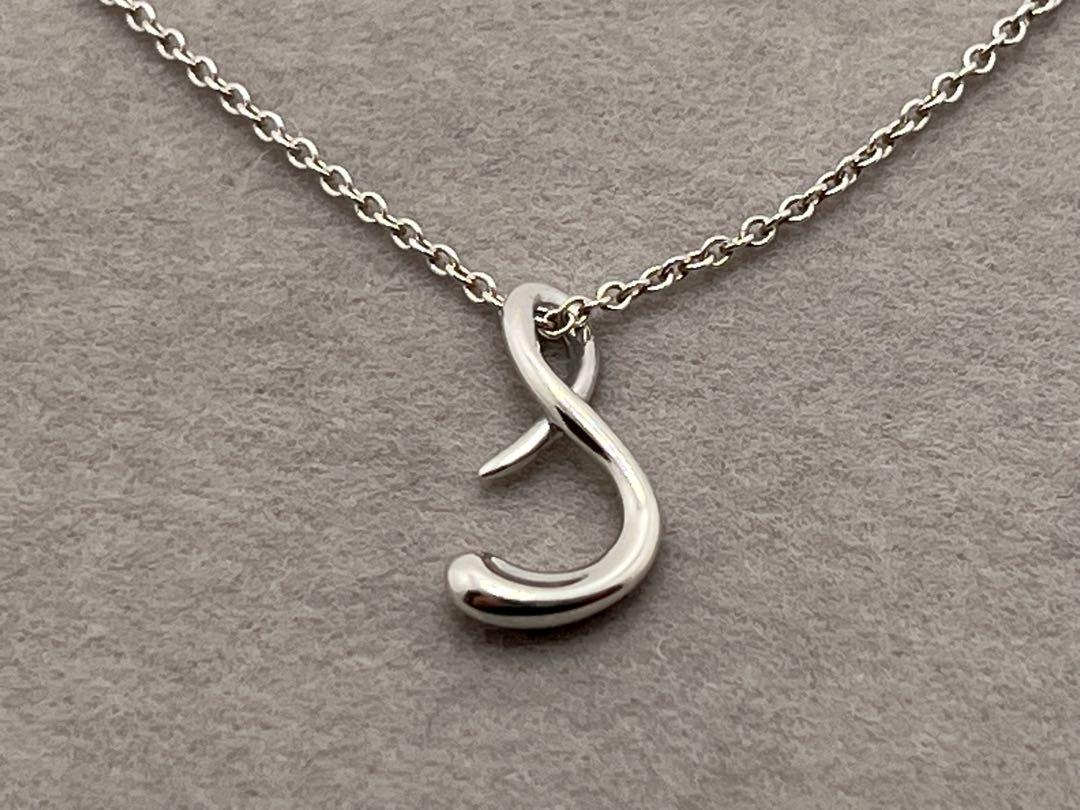 TIFFANY&Co. ティファニー ノーツレター イニシャルS ネックレス シルバー レディース