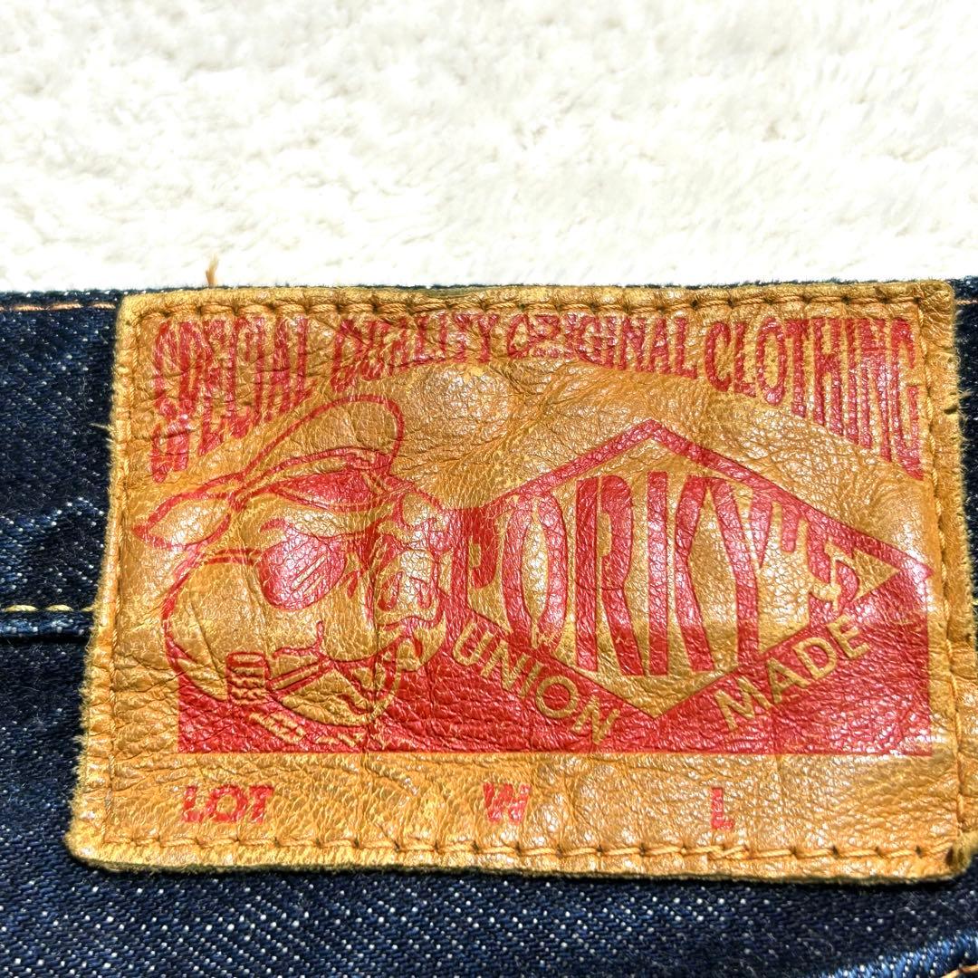 ✨レア 【PORKYS】 デニムパンツ 30 大戦モデル FP004 赤耳