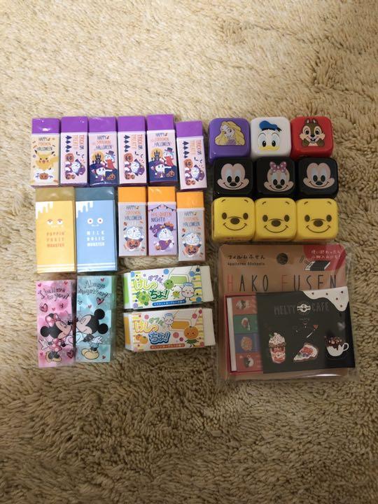 文房具 消しゴム×15 付箋 セット 入学祝い 小学生