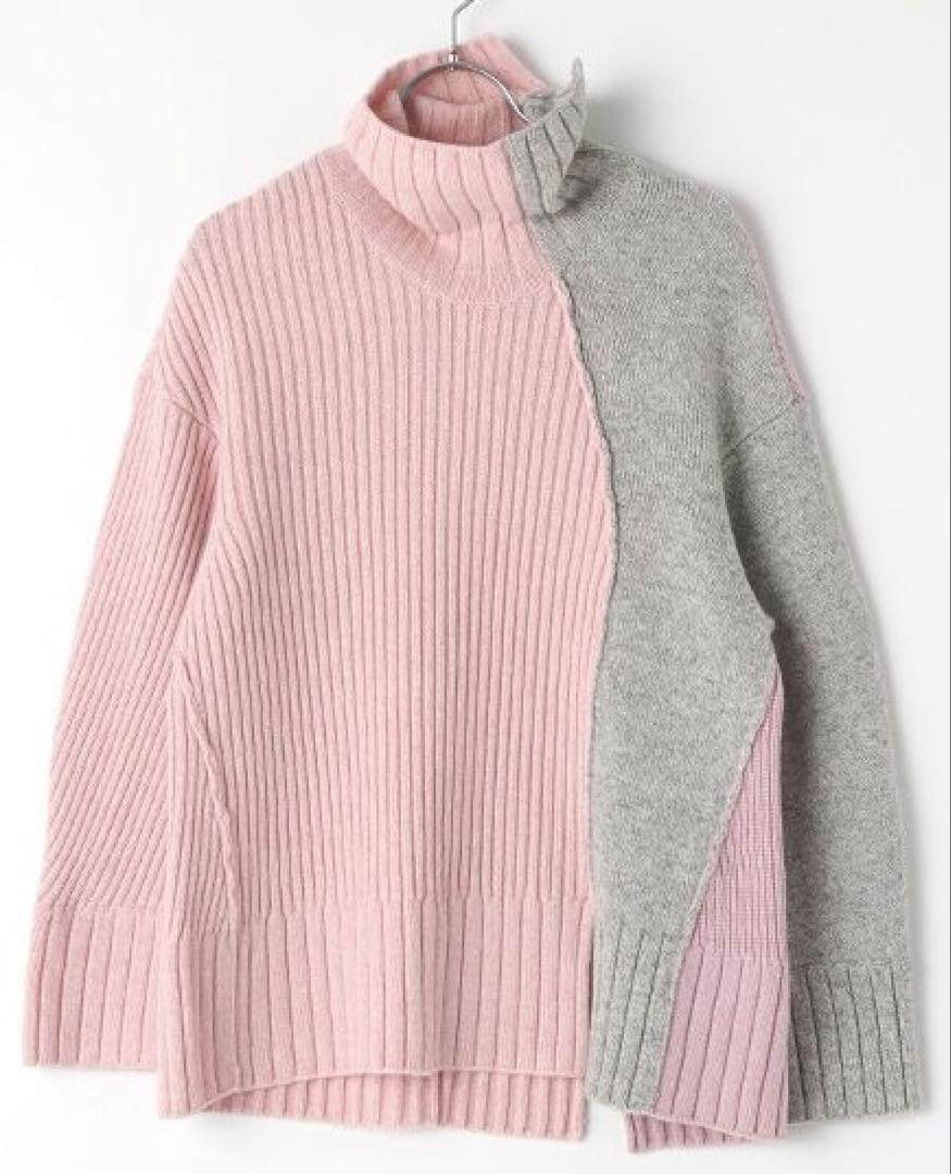 【美品】UJOH Trule Neck Knit ピンク グレー ニット