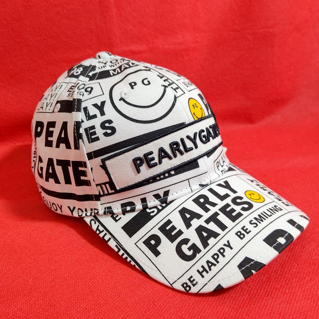 【新品タグ付き】PEARLY GATES  ニュースペーパー柄キャップ