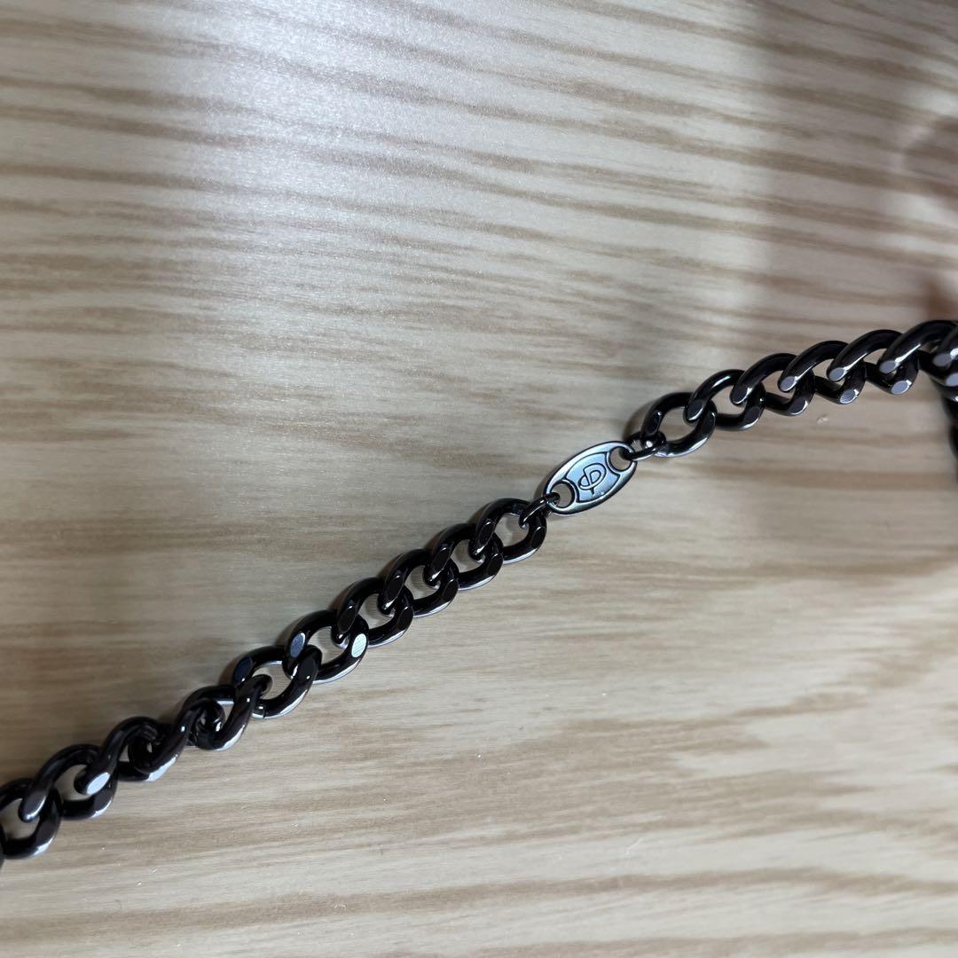 【美品】phiten　ファイテン　炭化チタンチェーンネックレス　65㎝