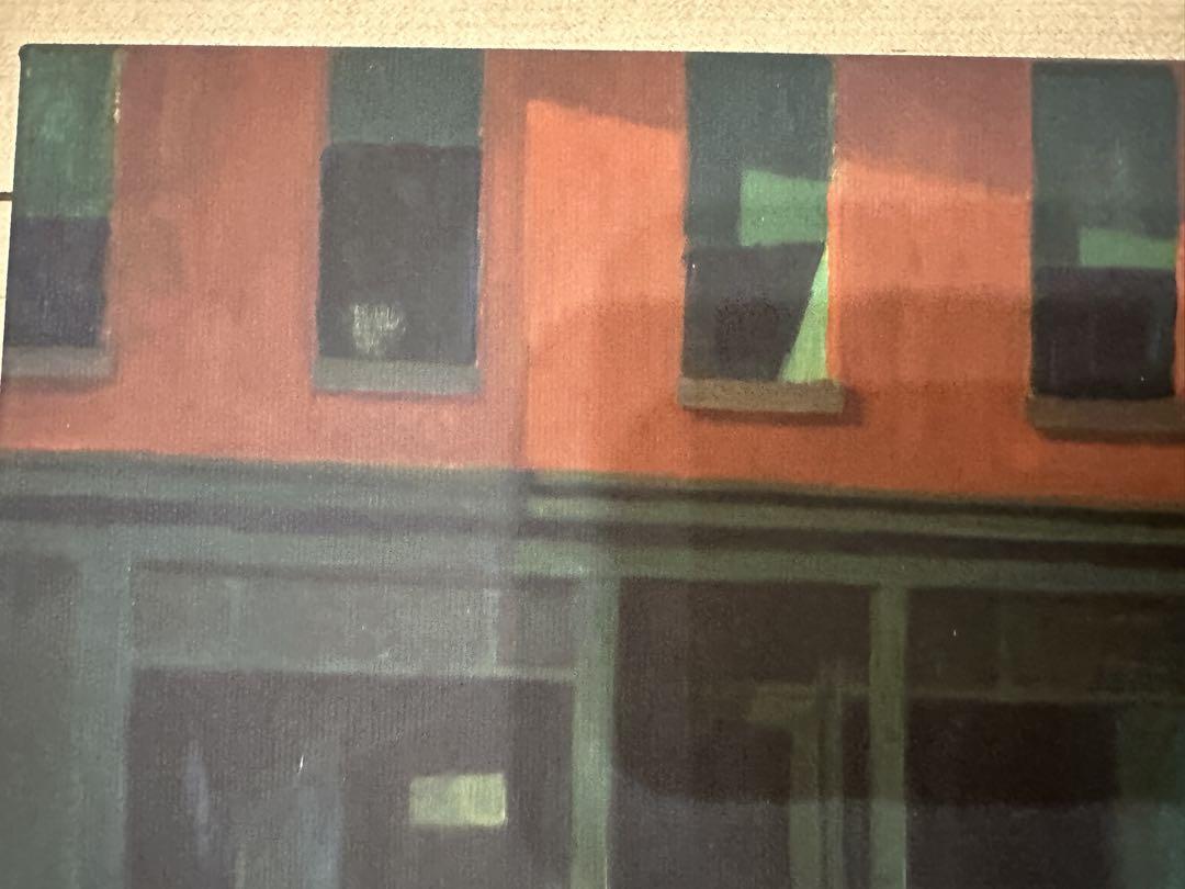 エドワード・ホッパーの『ナイトホークス(Nighthawks)』のアートワーク