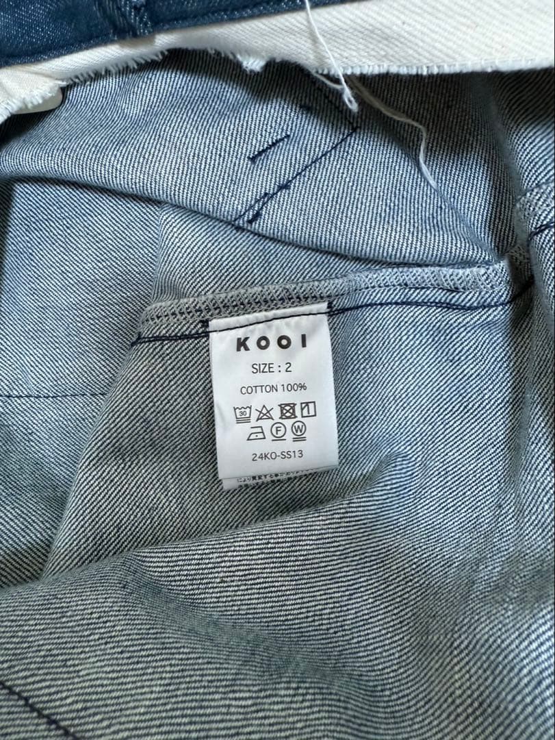 Kooi ボトム　SANDWICH DENIM PANTS
