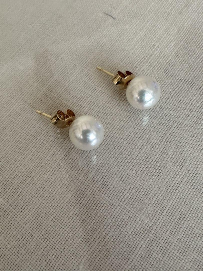ホワイトパール☆ピアス☆美しい照り